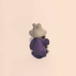 Robin Hood - Rabbit. Handmade Polymer Clay Action Figure. Unique Collectible - thumbnail 3