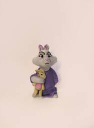 Robin Hood - Rabbit. Handmade Polymer Clay Action Figure. Unique Collectible - thumbnail 1