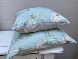 Hand Made Hollow Fibre Cushion & Cover - Laura Ashley Harewood Green - thumbnail 1