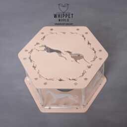 Laser Cut Whippet Tealight Lantern - Dog Lover Home Decor, Sage Green Or Cream - thumbnail 3