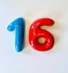 Handmade Custom Ceramic Numbers -Personalized Bubble House