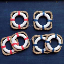 Nautical Shadow Box - Wall Decor - Nautical Knot, Framed Knots, Coastal Decor - thumbnail 2