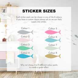 Shoaling Fish Wall Decals Peel & Stick Nursery Decor - thumbnail 3