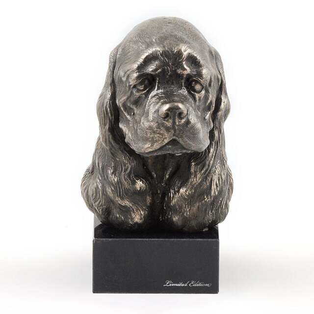 American Cocker Spaniel, Dog Marble Statue, Limited Edition, Artdog. Made Of Cold Cast Bronze. Solid, Perfect Gift. Limited Edition - image 1