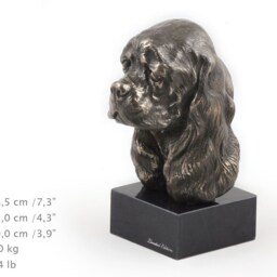American Cocker Spaniel, Dog Marble Statue, Limited Edition, Artdog. Made Of Cold Cast Bronze. Solid, Perfect Gift. Limited Edition - thumbnail 4