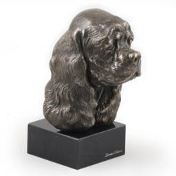 American Cocker Spaniel, Dog Marble Statue, Limited Edition, Artdog. Made Of Cold Cast Bronze. Solid, Perfect Gift. Limited Edition - thumbnail 2
