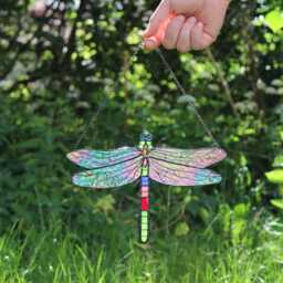 Rainbow Suncatcher Dragonfly Flowers Dream Sun Catcher Stain Glass Christmas Home House Decor Window Wall Decoration Nature Art - thumbnail 4