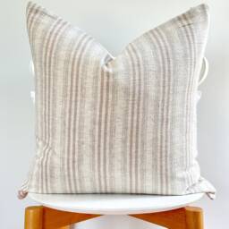 Gray Striped Pillow Cover - thumbnail 2