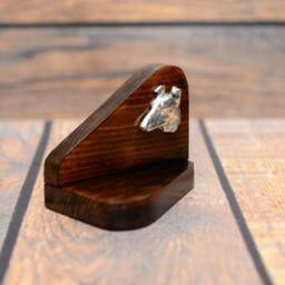 Smooth Collie - Wooden Candlestick With Dog, Souvenir, Decoration, Limited Edition, Collection - thumbnail 3