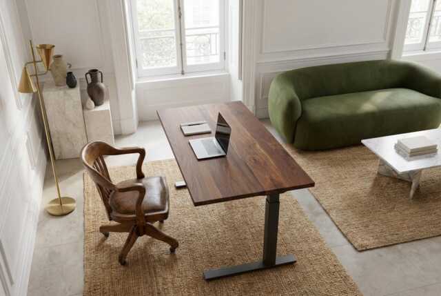 Solid American Black Walnut Desk Top - Diy For Sit Stand Dark Wood Computer Custom Handmade Table - image 1