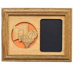 Basketball Picture Frame - 5x7 Holds 3x4 Photo - thumbnail 1
