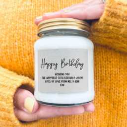 Personalised Happy Birthday Gift Set With Candle & Keepsake, Wishes, Gift, Message - thumbnail 2