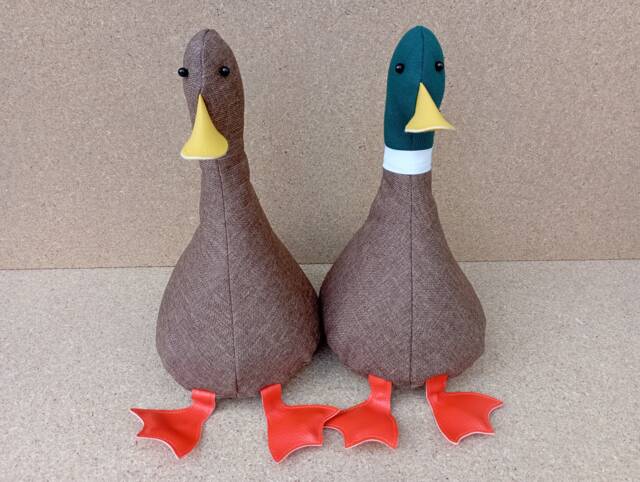 Cool Canard Doorstop/Bookends. Mallard Duck Pair - Lovers Valentines Flat Packed Wedding Gift Anniversary Couples Home Decor - image 1