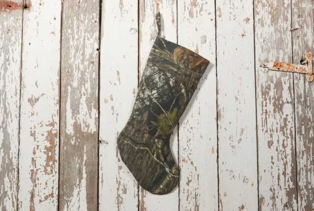 Repurposed & Upcycled Camo Camouflage Pants - One Of A Kind Christmas Stocking - image 1