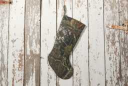 Repurposed & Upcycled Camo Camouflage Pants - One Of A Kind Christmas Stocking