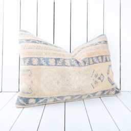 Handmade Turkish Kilim Pillow Cover Vintage Anatolian Design - 16x24 - thumbnail 3