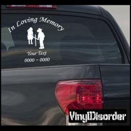 Cowboy Kid 02 in Loving Memory Custom Car Or Wall Vinyl Decal Stickers - Ilmcowboykid02Et - thumbnail 1