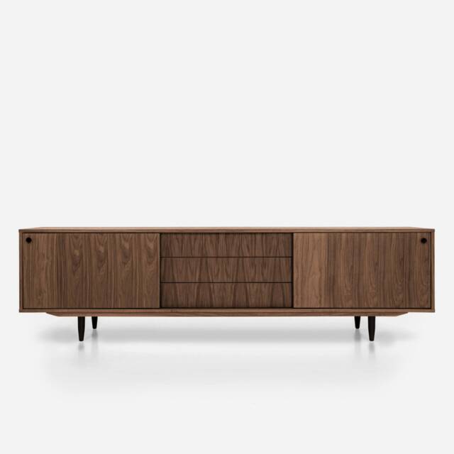 Mid-Century Sideboard, Dresser, Commode, Credenza Made Of Walnut Vaneerlivlo O-S02 - image 1