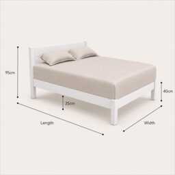 White Knight - Space Saver Wooden Bed Frame By Get Laid Beds - thumbnail 3