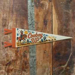 Cowboy Up Felt Pennant - Western Wall Decor, Ranch Banner, Rustic Kids Room Sign, Handmade Art, Fun Country Gift - thumbnail 3