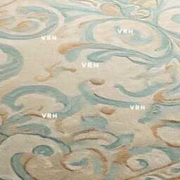 Hand Knotted Wool Oushak Rug Blue Floral Turkish Area Rug - thumbnail 2
