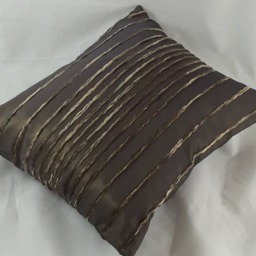 striped Chenille Taffeta Cushion, Lumbar Pillow With Insert - thumbnail 3