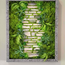 Moss Wall Art, Greenery Hanging Wall Garden, 21.5x17.5 - thumbnail 3