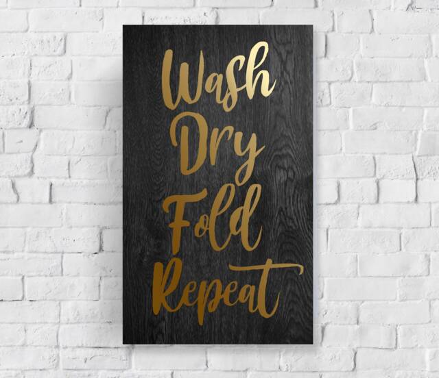 Laundry Room Decor, Laundry Sign, Symbols, Symbols Funny Bathroom Signs, Wall Decal - image 1
