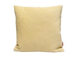 Beige Velvet Pillow Cover - Designer Pillow, Throw Pillow Cover 18x18, Upholstery Fabric, Luxury Handmade By Ellaosix - thumbnail 1