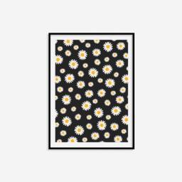 Cute Daisy Print - Flower Print, Retro Wall Art, Minimalist Prints, Living Room Bedroom Home Decor, Boho Style, Colourful Art - thumbnail 3