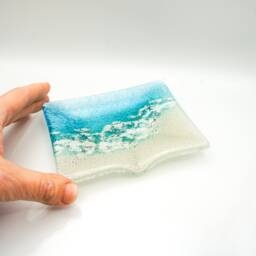 Paradise Fused Glass Soap Dish 13x10cm - 5x4