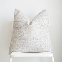 Neutral Crea & Black Striped Pillow Cover - thumbnail 2