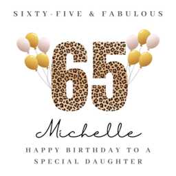 Personalised Daughter 65Th Birthday Candle Gifts Card Mug B - thumbnail 4