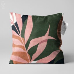 Colourful Leaves Cushion Covers 4 Designs - Double Sided Printing On The Soft Chenille With Different Sizes, Oeko-Tex?? Home Decor Cushions - thumbnail 3
