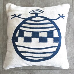 Silk Pillow Cover Kilim Cushion Cover - Pillow Sham African Illustration Style Organic Rug Case Throw 17 - thumbnail 2