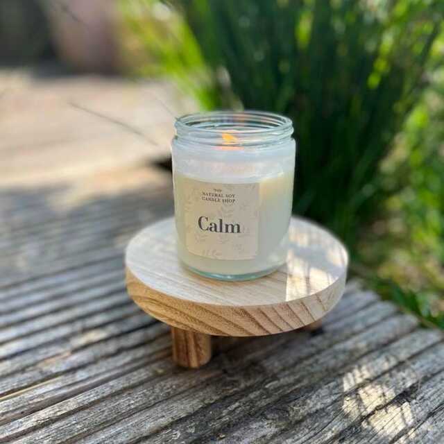 Lemon, Eucalyptus, Lavender Aromatherapy Candle, Luxury Handpoured Gift, Calming Spa Scent - image 1