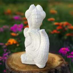Concrete Dragon Statue Stone Sitting Figurine Guardian Garden Sculpture Medieval Decor Outdoor Mythical Ornament Gift For Lovers - thumbnail 2