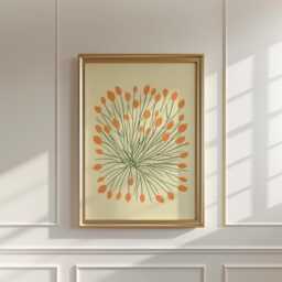 Lemon Branch Poster, Botanical Fruit Print, Minimalist Wall Art - thumbnail 2