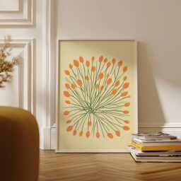 Lemon Branch Poster, Botanical Fruit Print, Minimalist Wall Art - thumbnail 3