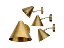 Modern Adjustable Wall Lamp Light Sconce Cono 2 , Handmade Brass Ceiling Spot Flush Mount Low Hall Entrance