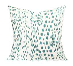 Les Touches Aqua Pillow Cover Brunschwig & Fils Animal Print Throw - thumbnail 1