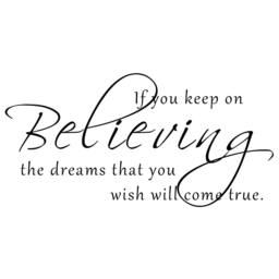 Believe The Dream Wall Decal Inspirational Vinyl Art Bedroom Sticker Quotes - 099 - thumbnail 3