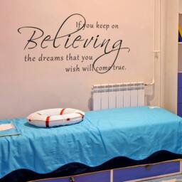 Believe The Dream Wall Decal Inspirational Vinyl Art Bedroom Sticker Quotes - 099 - thumbnail 2