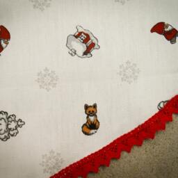 Woodland Christmas Tree Skirt Scandinavian Ornament Fox Decor Foxes - thumbnail 4