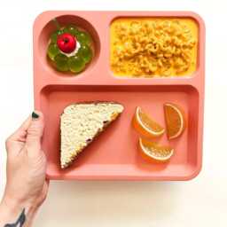 Kiddie Dinner Wall Sculpture /Pop Art/ Fake Food/Retro/ 90S/ Nostalgic/ Dopamine Decor/Maximalist Decor/Kitschy/ Kitchen Art/Kitchen Decor - thumbnail 2