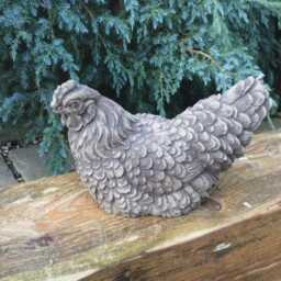 stone Garden Chicken Hen Ornament Farmyard Animal Farm Bird - thumbnail 2