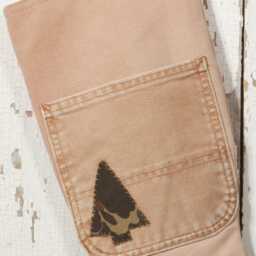 Repurposed & Upcycled Canvas Pants Christmas Stocking - Hunter, Farmer Contractor Or Outdoor Lover - thumbnail 2
