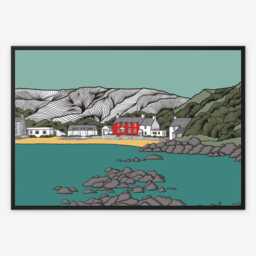 Ty Coch, Porthdinllaen Limited Edition Float Framed Canvas. By Welsh Artist Lisa Reeve - thumbnail 3