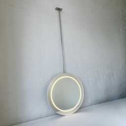Orbis??? Ceiling Suspended Illuminated Round Frameless Mirror