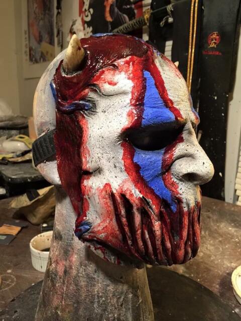 Clown Demon Half Mask - image 1